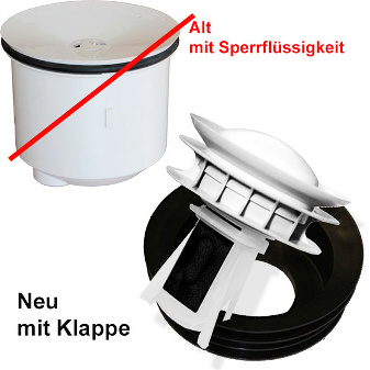 neuer Verschluss Waterless Urinale